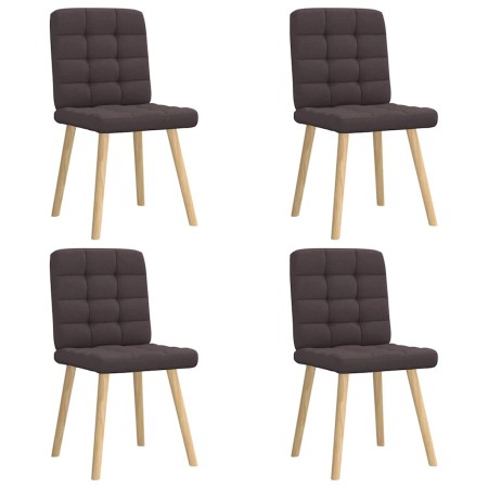 Esszimmerstühle, 4 Stück, dunkelbrauner Stoff von , Essstühle - Ref: Foro24-3315195, Preis: 205,06 €, Rabatt: %