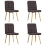 Esszimmerstühle, 4 Stück, dunkelbrauner Stoff von , Essstühle - Ref: Foro24-3315195, Preis: 205,06 €, Rabatt: %