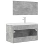 Badezimmermöbel-Set, 2-teilig, aus grauem Beton-Sperrholz. von , Badezimmermöbel - Ref: Foro24-3324918, Preis: 253,72 €, Raba...