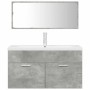 Badezimmermöbel-Set, 2-teilig, aus grauem Beton-Sperrholz. von , Badezimmermöbel - Ref: Foro24-3324894, Preis: 332,28 €, Raba...