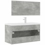 Badezimmermöbel-Set, 2-teilig, aus grauem Beton-Sperrholz. von , Badezimmermöbel - Ref: Foro24-3324894, Preis: 332,28 €, Raba...