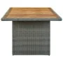 Set comedor jardín 7 pzas y cojines ratán sintético gris claro de vidaXL, Conjuntos de jardín - Ref: Foro24-3060174, Precio: ...