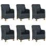 Garden dining set 7 pieces with dark gray synthetic rattan cushions by vidaXL, Garden sets - Ref: Foro24-3060164, Price: 933,...