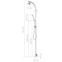 Aluminium-Gartendusche 215 cm von vidaXL, Pool- und Spa-Zubehör - Ref: Foro24-315943, Preis: 185,46 €, Rabatt: %