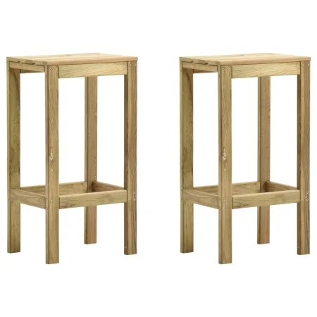 Garden stools 2 units impregnated pine wood by vidaXL, Garden chairs - Ref: Foro24-315408, Price: 55,97 €, Discount: %