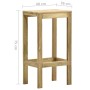 Garden stools 2 units impregnated pine wood by vidaXL, Garden chairs - Ref: Foro24-315408, Price: 56,93 €, Discount: %