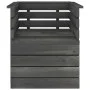 Grauer Massivholz-Gartensessel aus Kiefernholz von vidaXL, Modulare Sofas für den Außenbereich - Ref: Foro24-315417, Preis: 4...