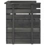 Sillón de jardín de madera maciza de pino gris oscuro by vidaXL, Modular outdoor sofas - Ref: Foro24-315417, Price: 47,86 €, ...