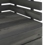 Sillón de jardín de madera maciza de pino gris oscuro by vidaXL, Modular outdoor sofas - Ref: Foro24-315417, Price: 47,86 €, ...