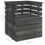 Grauer Massivholz-Gartensessel aus Kiefernholz von vidaXL, Modulare Sofas für den Außenbereich - Ref: Foro24-315417, Preis: 4...