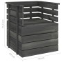 Sillón de jardín de madera maciza de pino gris oscuro by vidaXL, Modular outdoor sofas - Ref: Foro24-315417, Price: 47,86 €, ...