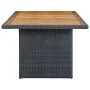 Garden dining set 9 pieces with dark gray synthetic rattan cushions by vidaXL, Garden sets - Ref: Foro24-3060168, Price: 1,00...