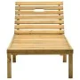 Garden lounger with impregnated pine wood table by vidaXL, Loungers - Ref: Foro24-315397, Price: 100,41 €, Discount: %