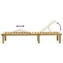 Garden lounger with impregnated pine wood table by vidaXL, Loungers - Ref: Foro24-315397, Price: 100,41 €, Discount: %