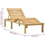 Gartenliege mit Tisch aus imprägniertem Kiefernholz von vidaXL, Liegen - Ref: Foro24-315397, Preis: 104,01 €, Rabatt: %