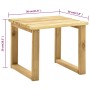 Garden lounger with impregnated pine wood table by vidaXL, Loungers - Ref: Foro24-315397, Price: 104,01 €, Discount: %