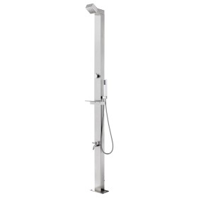 Ducha de jardín acero inoxidable 220 cm de vidaXL, Accesorios para piscinas y spa - Ref: Foro24-315939, Precio: 200,39 €, Des...