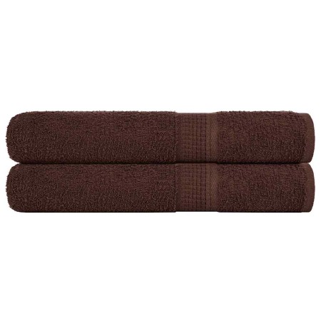 Zwei Handtücher aus 100% Baumwolle, braun, 100x200 cm, 600 g/m². von , Handtücher - Ref: Foro24-136770, Preis: 41,36 €, Rabat...