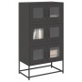 Black steel sideboard 68x39x123 cm by , Sideboards - Ref: Foro24-853350, Price: 130,69 €, Discount: %