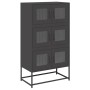 Black steel sideboard 68x39x123 cm by , Sideboards - Ref: Foro24-853350, Price: 130,69 €, Discount: %