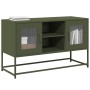 Fernsehmöbel aus olivgrünem Stahl, 100,5x39x60,5 cm. von , TV-Möbel - Ref: Foro24-853384, Preis: 76,29 €, Rabatt: %