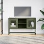 Fernsehmöbel aus olivgrünem Stahl, 100,5x39x60,5 cm. von , TV-Möbel - Ref: Foro24-853384, Preis: 76,29 €, Rabatt: %