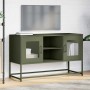Fernsehmöbel aus olivgrünem Stahl, 100,5x39x60,5 cm. von , TV-Möbel - Ref: Foro24-853384, Preis: 76,29 €, Rabatt: %