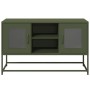 Fernsehmöbel aus olivgrünem Stahl, 100,5x39x60,5 cm. von , TV-Möbel - Ref: Foro24-853384, Preis: 76,29 €, Rabatt: %