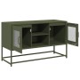 Fernsehmöbel aus olivgrünem Stahl, 100,5x39x60,5 cm. von , TV-Möbel - Ref: Foro24-853384, Preis: 76,29 €, Rabatt: %