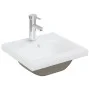 Einbauwaschbecken mit weißem Keramikhahn 42x39x18 cm von vidaXL, Sinkt - Ref: Foro24-148623, Preis: 130,80 €, Rabatt: %