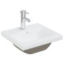 Einbauwaschbecken mit weißem Keramikhahn 42x39x18 cm von vidaXL, Sinkt - Ref: Foro24-148623, Preis: 140,13 €, Rabatt: %