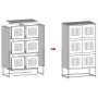 Aparador de acero gris antracita 68x39x123 cm de , Aparadores - Ref: Foro24-853352, Precio: 138,10 €, Descuento: %