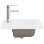 Einbauwaschbecken mit weißem Keramikhahn 42x39x18 cm von vidaXL, Sinkt - Ref: Foro24-148623, Preis: 140,13 €, Rabatt: %