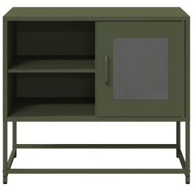 TV stand in olive green steel, 68x39x60.5 cm by , TV Furniture - Ref: Foro24-853390, Price: 79,29 €, Discount: %