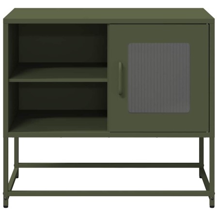 Fernsehmöbel aus olivgrünem Stahl, 68x39x60,5 cm. von , TV-Möbel - Ref: Foro24-853390, Preis: 79,29 €, Rabatt: %