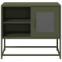 Fernsehmöbel aus olivgrünem Stahl, 68x39x60,5 cm. von , TV-Möbel - Ref: Foro24-853390, Preis: 79,29 €, Rabatt: %