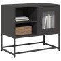 Fernsehmöbel aus schwarzem Stahl, 68x39x60,5 cm. von , TV-Möbel - Ref: Foro24-853386, Preis: 54,28 €, Rabatt: %