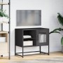 Mueble para TV de acero negro 68x39x60,5 cm de , Muebles TV - Ref: Foro24-853386, Precio: 54,23 €, Descuento: %