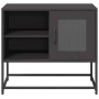 Fernsehmöbel aus schwarzem Stahl, 68x39x60,5 cm. von , TV-Möbel - Ref: Foro24-853386, Preis: 54,28 €, Rabatt: %
