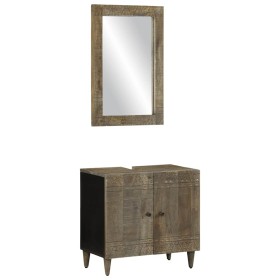 Conjunto de muebles de baño 2 piezas madera maciza de mango von , Badezimmermöbel - Ref: Foro24-3310018, Preis: 177,27 €, Rab...