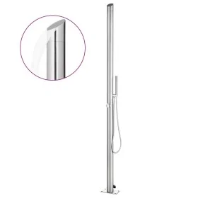 Ducha de jardín acero inoxidable 220 cm de vidaXL, Accesorios para piscinas y spa - Ref: Foro24-315942, Precio: 219,09 €, Des...