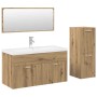 4-teiliges Badezimmermöbelset aus Eichen-Ingenieurholz. von , Badezimmermöbel - Ref: Foro24-3328918, Preis: 391,01 €, Rabatt: %