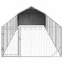 Hundehütte im Freien mit Gehege 8x2x1,5 m aus verzinktem Stahl. von , Hundehütten - Ref: Foro24-3329239, Preis: 262,96 €, Rab...