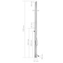 Gartendusche Edelstahl 220 cm von vidaXL, Pool- und Spa-Zubehör - Ref: Foro24-315942, Preis: 222,99 €, Rabatt: %