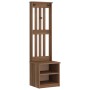 Perchero de entrada SANDENS 45x40x159,5cm madera maciza de pino von , Bänke für Hallen und Lager - Ref: Foro24-4010479, Preis...