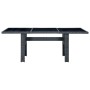 Set comedor jardín 9 pzas cojines ratán sintético gris oscuro