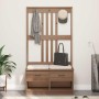 Eingangsgarderobe SANDENS aus massivem Kiefernholz 87x40x159,5cm von , Bänke für Hallen und Lager - Ref: Foro24-4010491, Prei...
