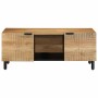 Solid black mango wood coffee table 100x54x40 cm brown by , Coffee table - Ref: Foro24-4017732, Price: 153,20 €, Discount: %