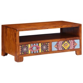Mesa de centro de madera maciza de acacia 90x50x40 cm de , Mesas de centro - Ref: Foro24-4016485, Precio: 201,24 €, Descuento: %