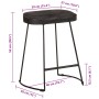 Barhocker 46x38x52 cm Massivholz aus Mangoholz von , Küchenhocker - Ref: Foro24-4013529, Preis: 83,84 €, Rabatt: %